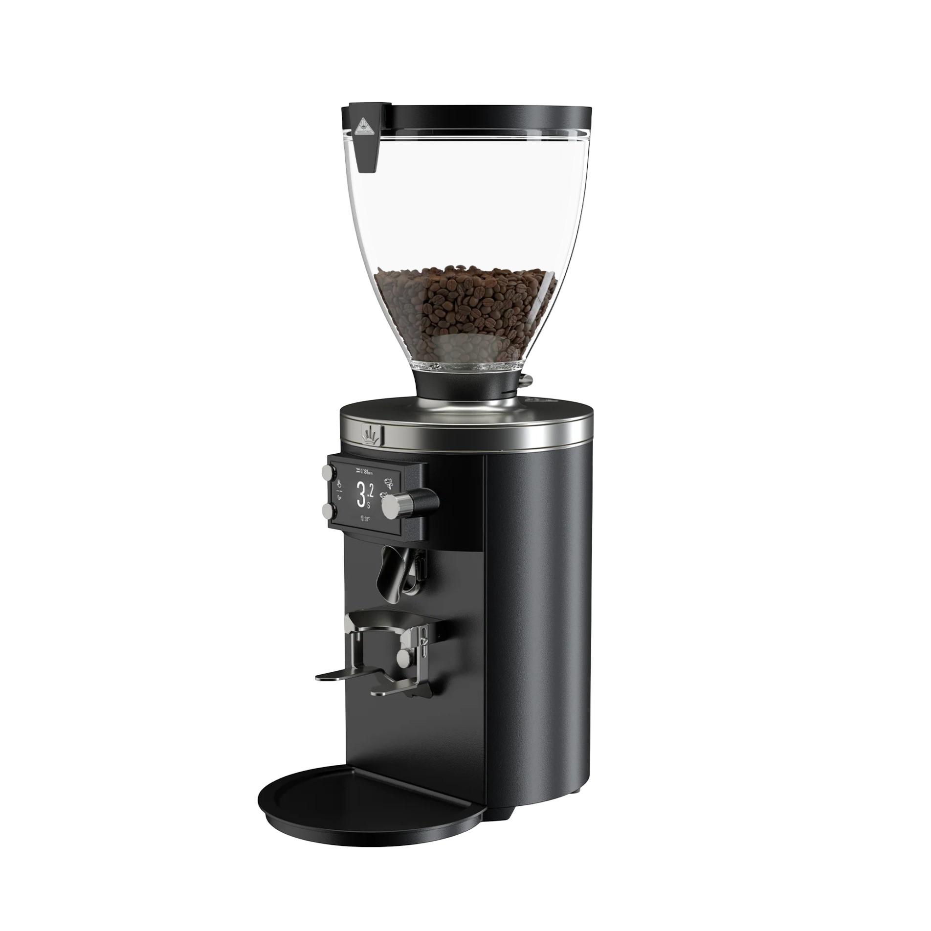 Black Mahlkönig E80T GbS Commercial Espresso Grinder with Grind-by-Sync Technology