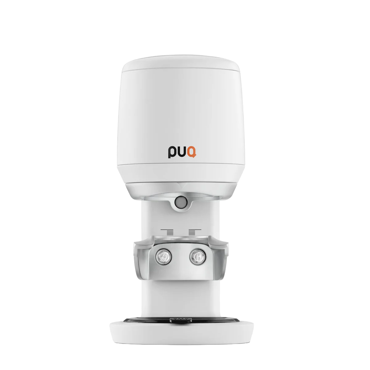 White PUQpress Mini compact automatic espresso machine tamper