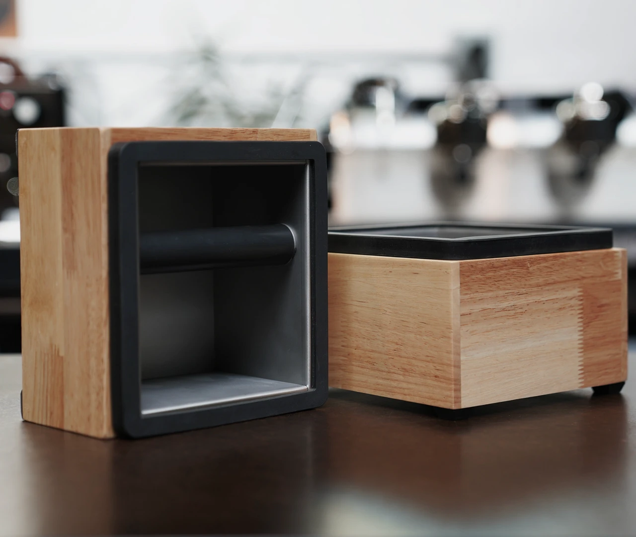 Revolution Deluxe Knock Box Wood Set