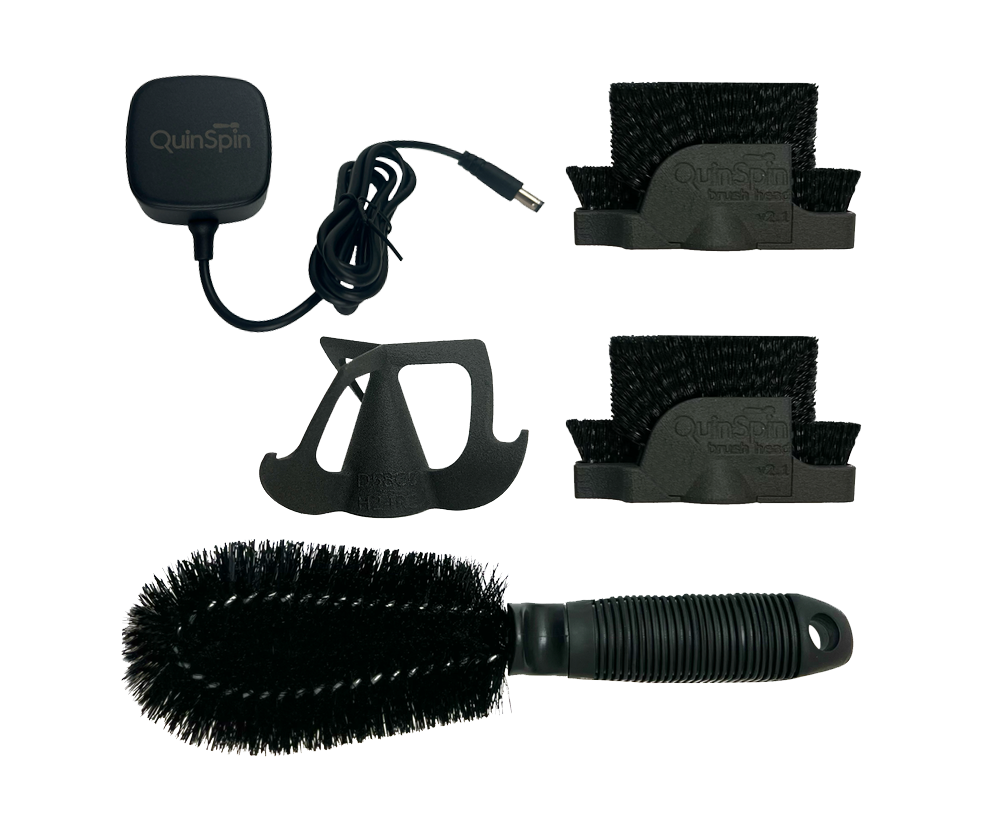 Pieces included in Portafilter Cleaner QuinSpin v2.0 for Commercial Espresso Machines