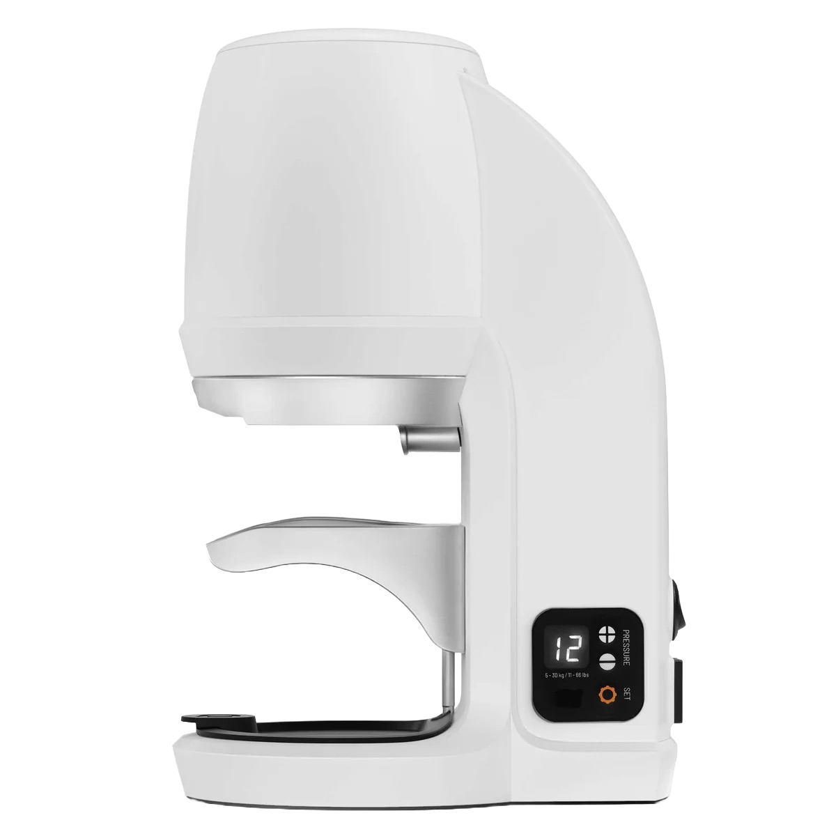 Side view of PUQpress Q GEN6 automatic coffee tamper 