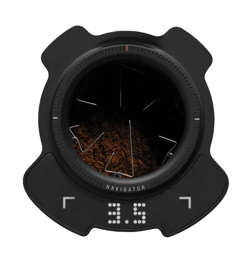close up of puqpress prep navigator pre-tamping coffee distribution tool - buy coffee shop equipment from better brands co