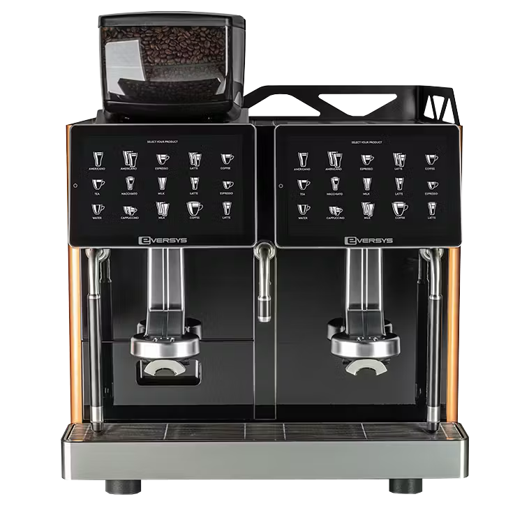 Commercial coffee machine with dual espresso streams Eversys Enigma E’4s/Classic Super Automatic Espresso Machines