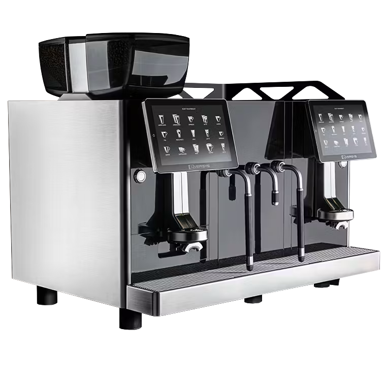 Commercial coffee machine with digital displays - Eversys Enigma E’4s x-wide/Classic Super Auto Espresso Machine