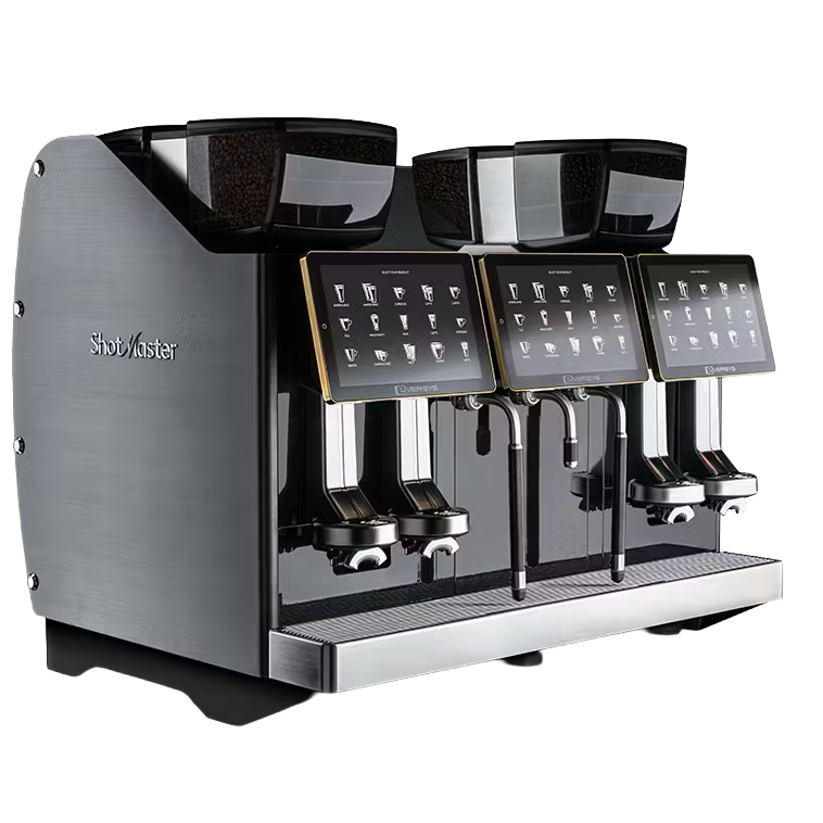Black Eversys Shotmaster s-pro/ST
Super Auto Espresso Machine with digital screen