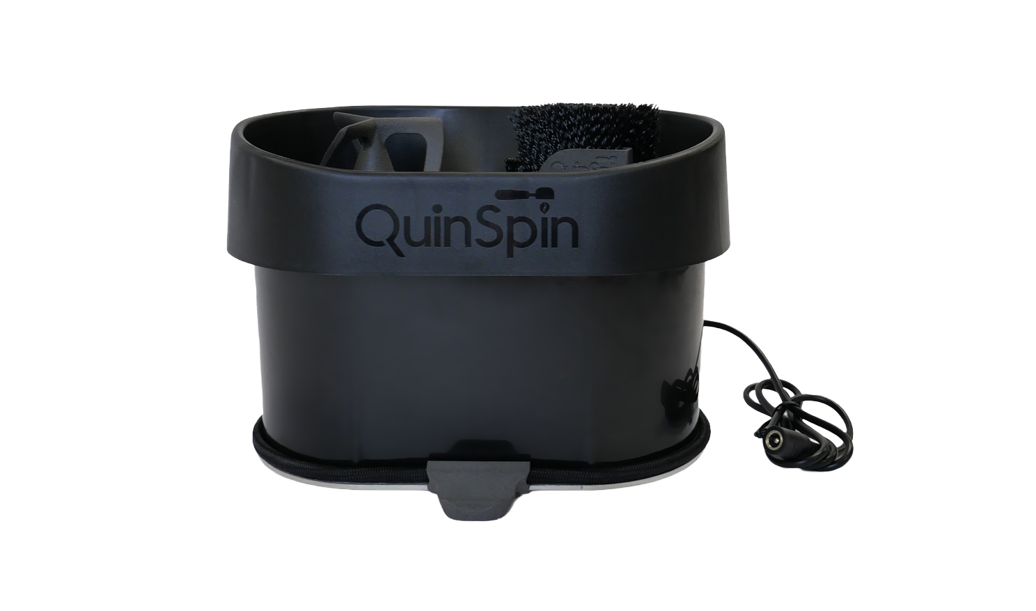 Black Portafilter Cleaner QuinSpin v2.0 for Commercial Espresso Machines