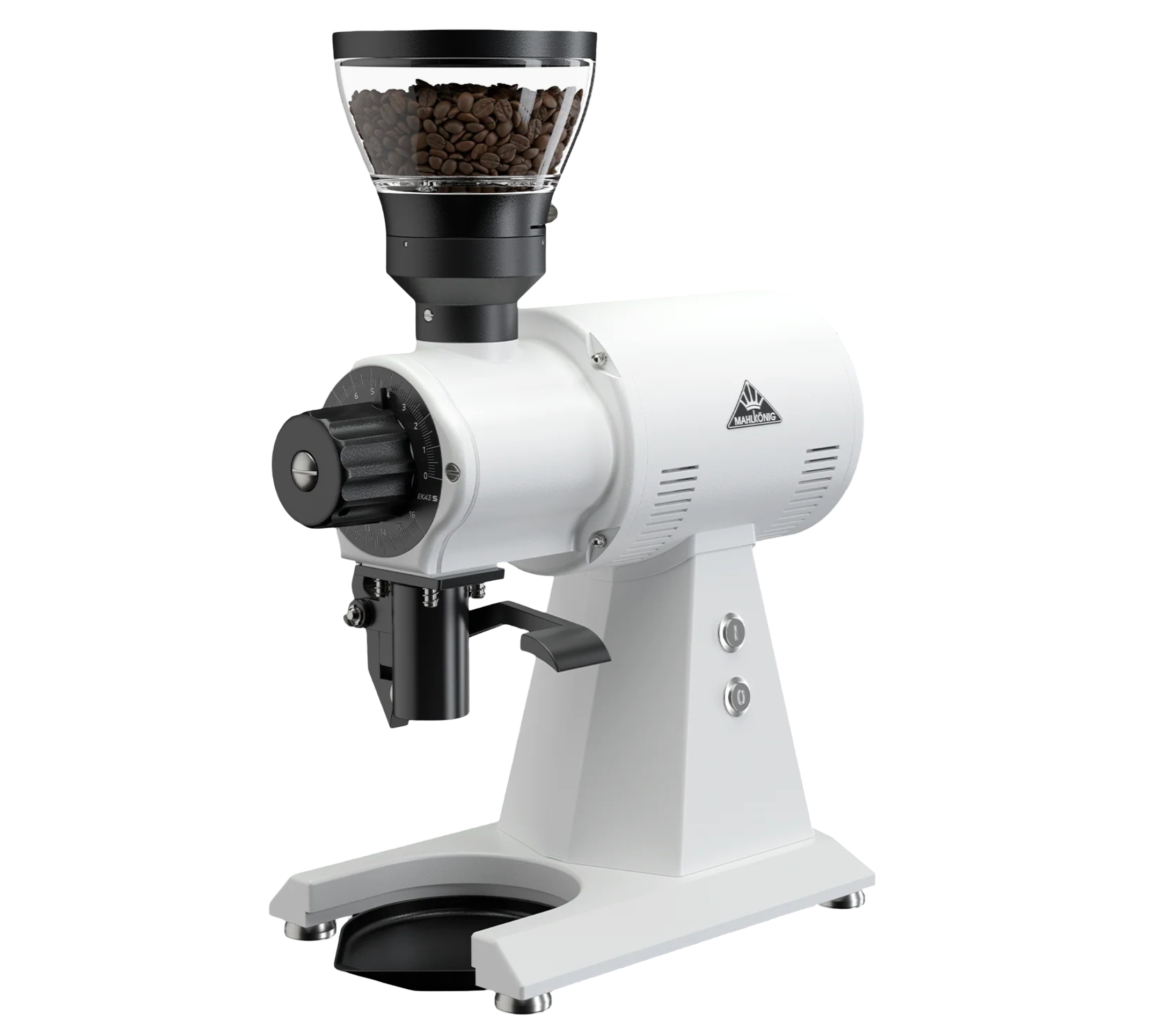 White Mahlkönig EK43 S Compact Commercial Coffee Grinder for Cafes & Restaurants