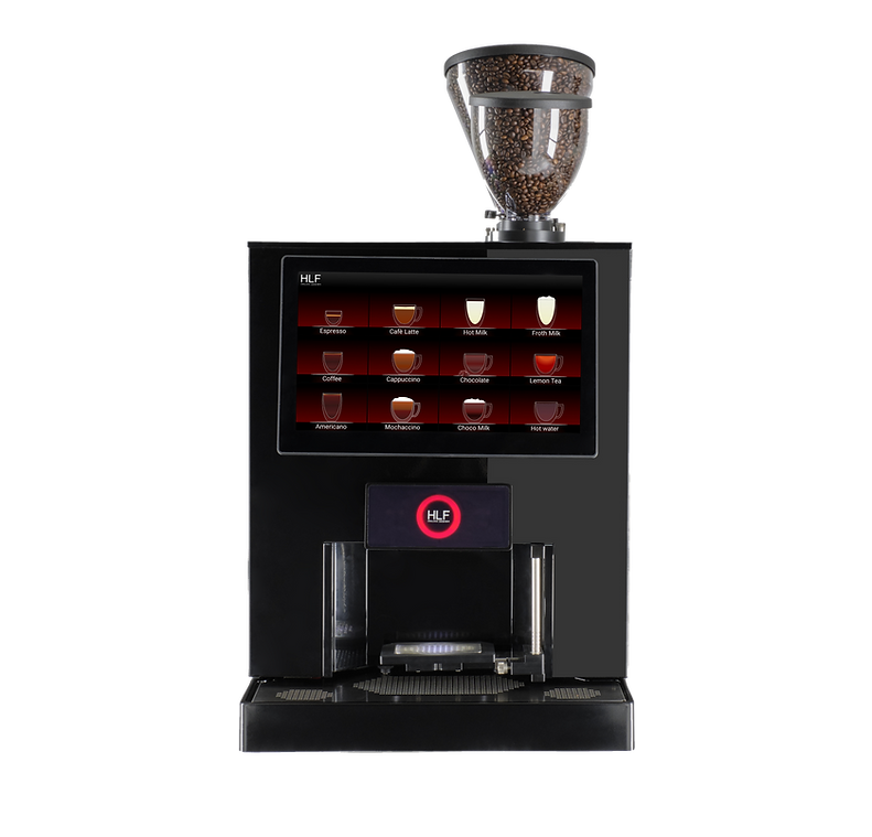 Black HLF Italian Commercial Espresso Machine 5700 Model for Busy Coffee Shops