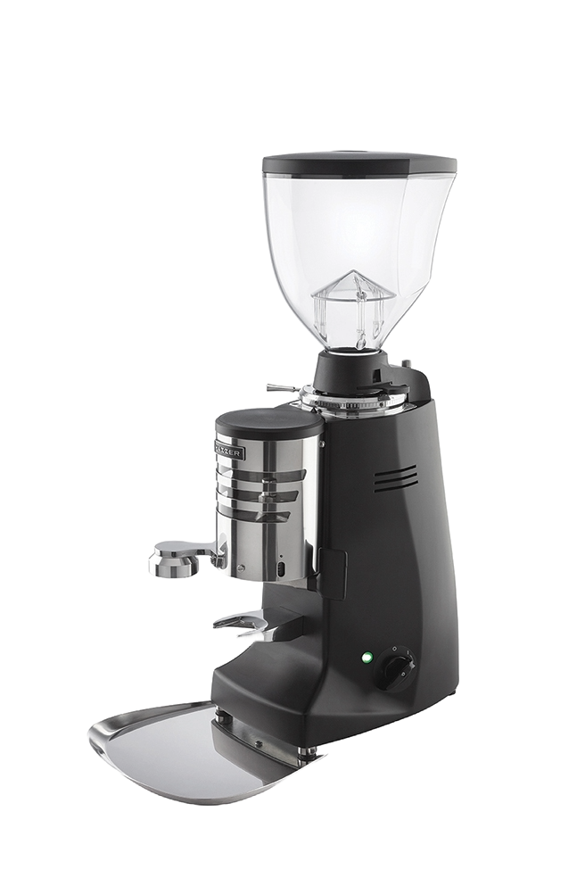 Black Mazzer Major V commercial espresso grinder 